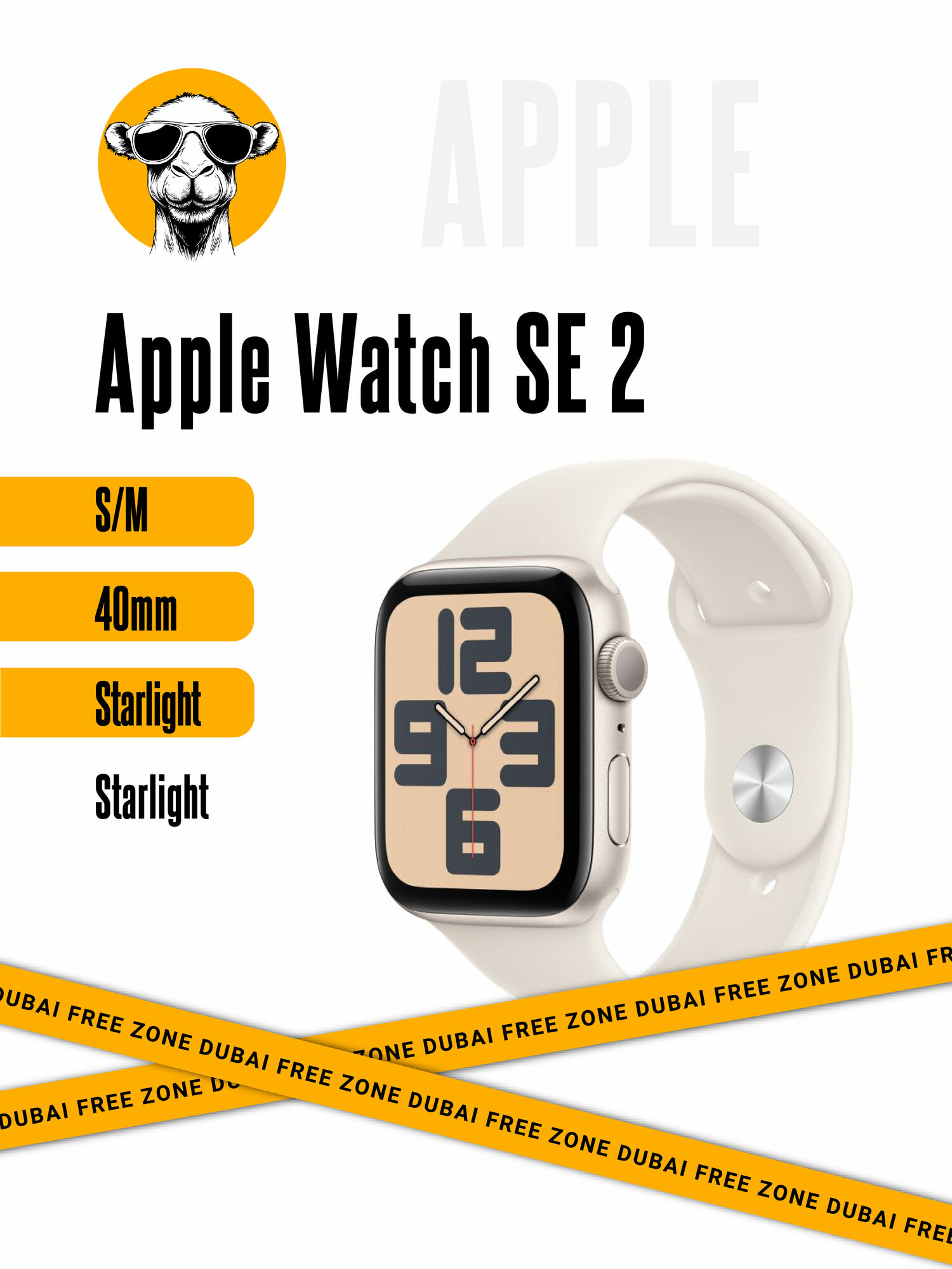 Смарт-часы Apple Watch SE 2024 40mm Starlight S/M