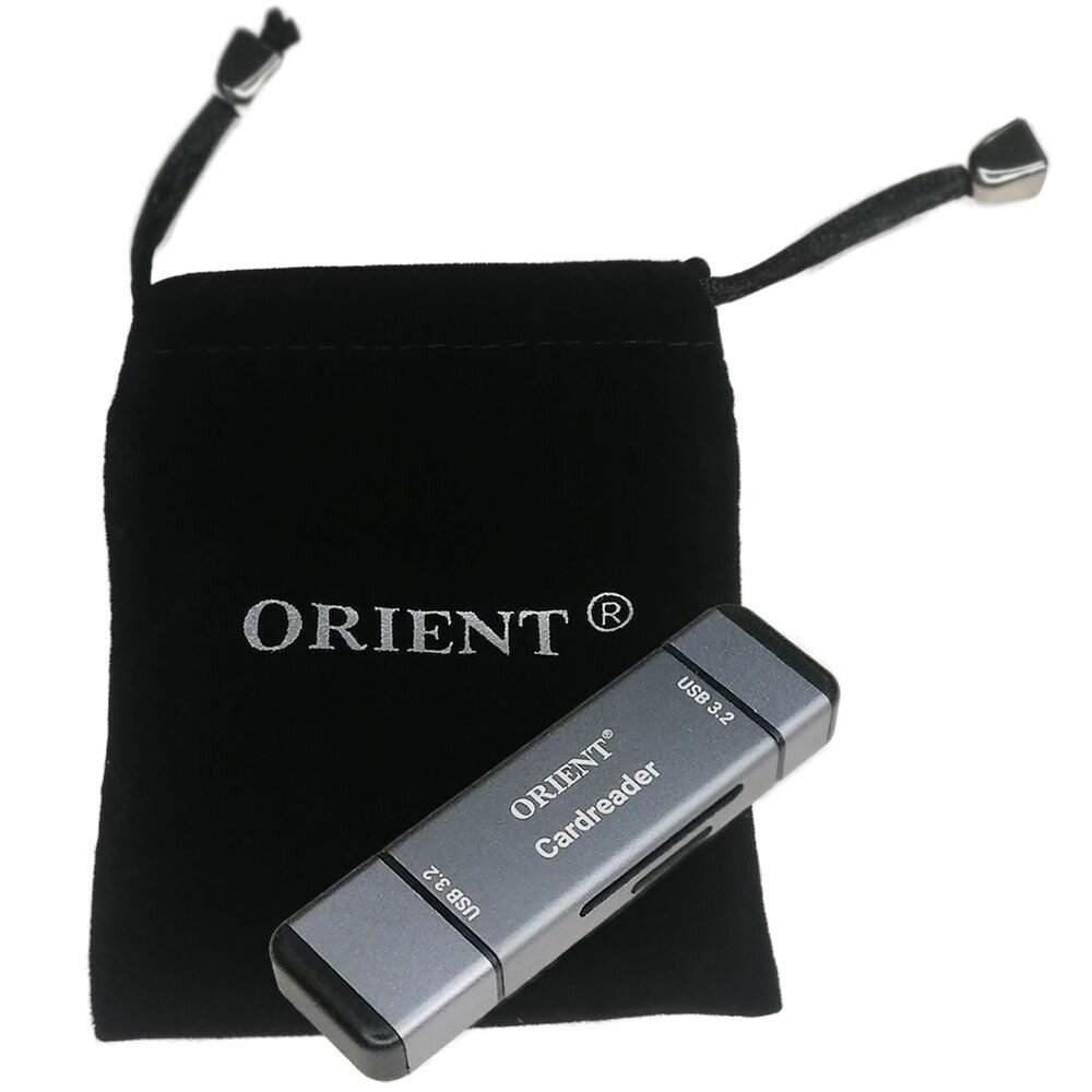Картридер USB 3.2 Type-C+Type-A SD/microSD (ORIENT CR-333N) — фото 1