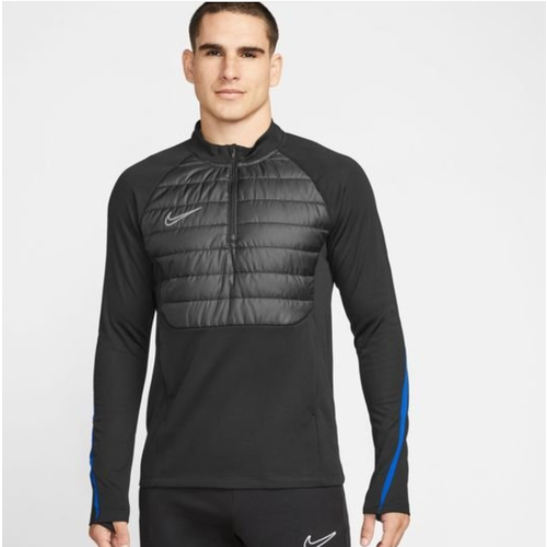 Свитшот спортивный NIKE Therma-FIT Academy Drill Winter Warrior, размер S, черный, синий