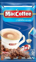 Растворимый кофе MacCoffee 3 в 1, в пакетикахсгущенное молоко, 50 уп., 1000 г