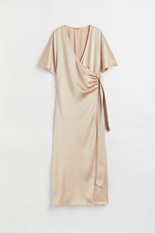 Платье H&M, размер L, бежевый