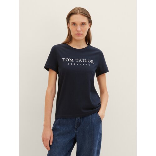 Футболка Tom Tailor, размер XL, синий футболка tom tailor размер xl белый синий
