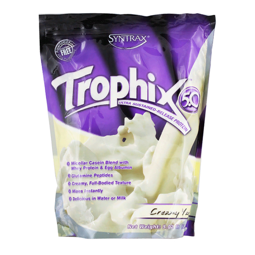 Протеин SynTrax Trophix, 2270 гр., сливочная ваниль ваниль syntrax matrix 5 0 2270 гр 5lb syntrax