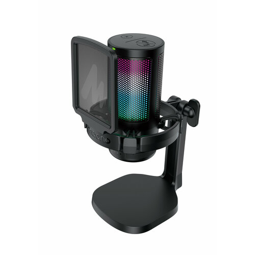 Maono DGM20 конденсаторный USB-микрофон, частота дискретизации 24bit/48kHz, RGB-подсветка, поп-фильтр
