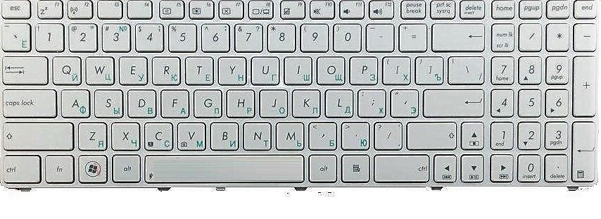 Клавиатура Asus A52Jr белая