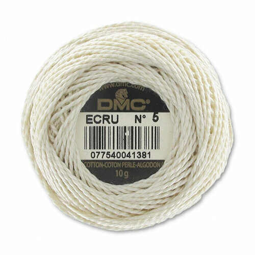 Мулине DMC Cotton Perle #5 (цвет: ecru - экрю 45 м, артикул 116-5)