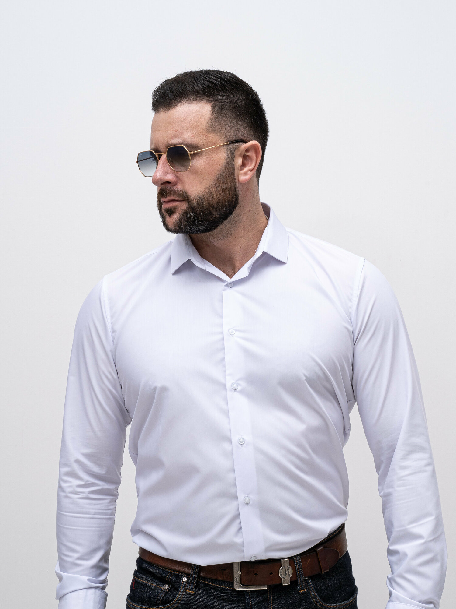 Солнцезащитные очки Ray-Ban, золотистый — фото 1