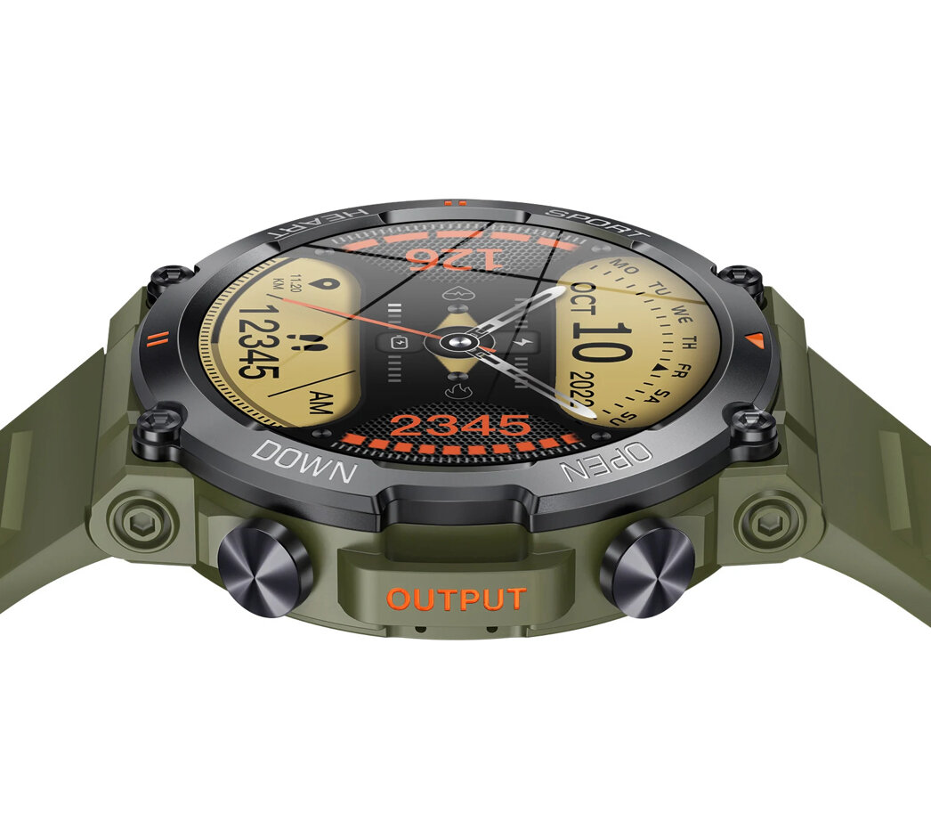 фото Умные водонепроницаемые смарт-часы с датчиком давления, кислорода в крови, пульсометр