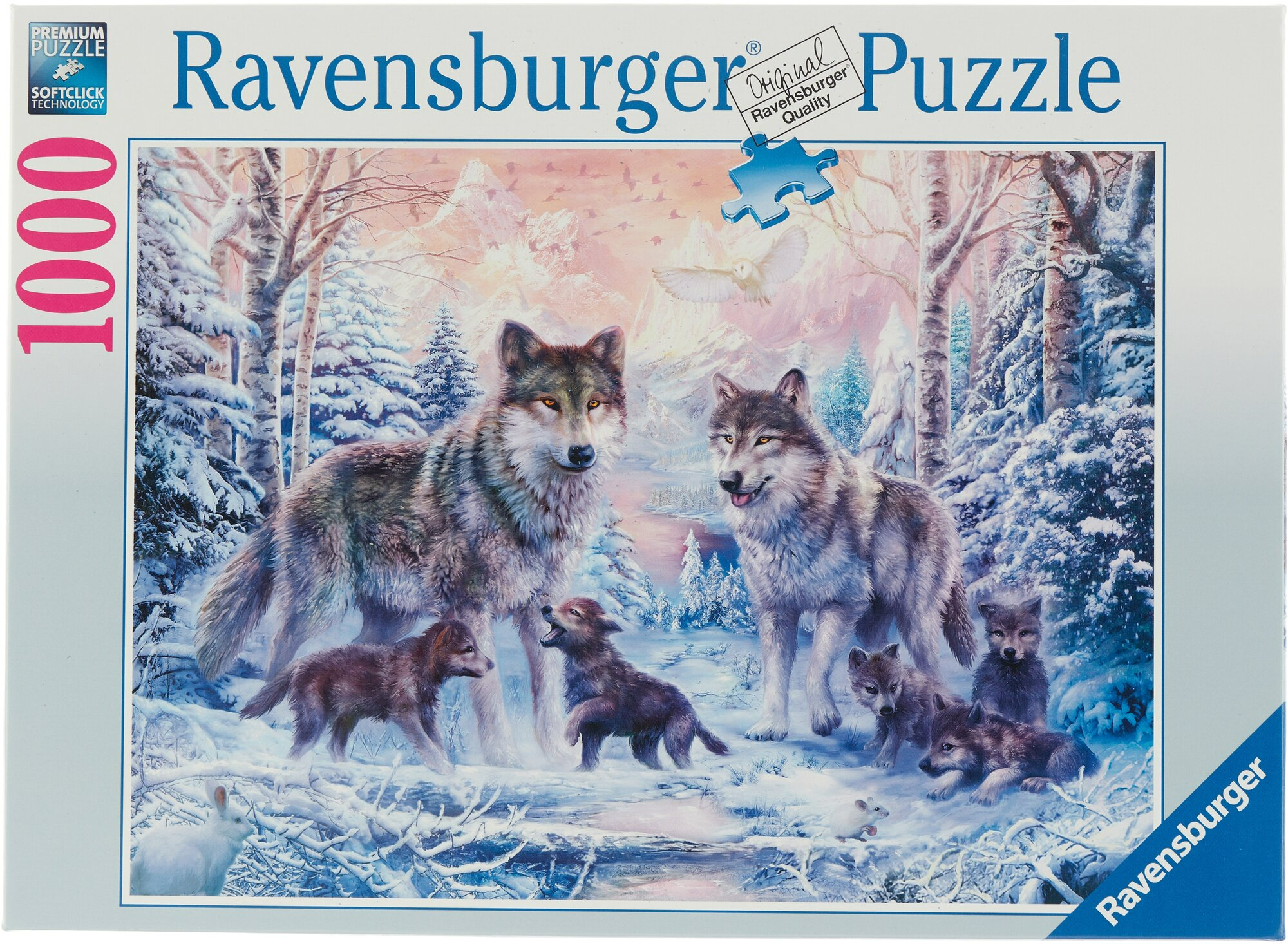 Пазл Ravensburger Северные волки (19146), 1000 дет.
