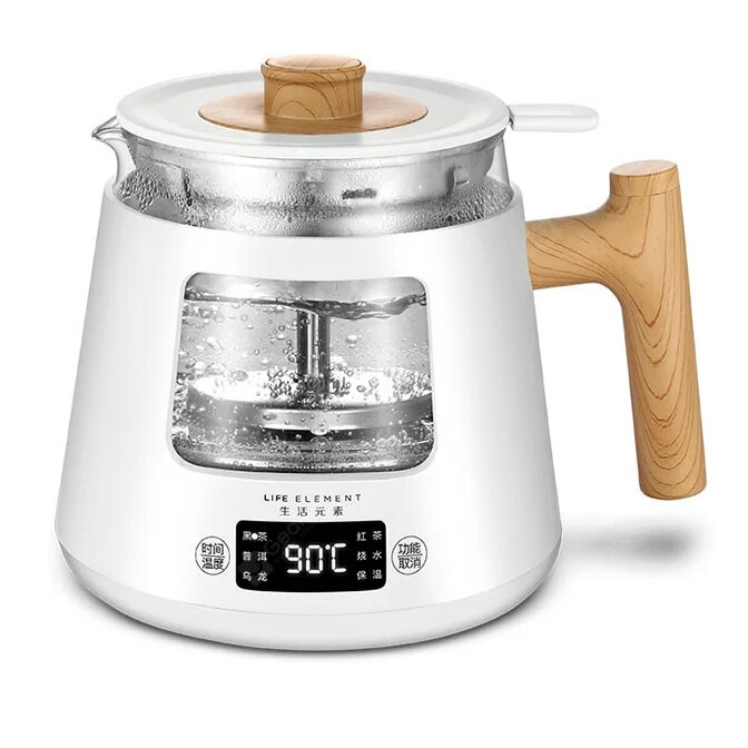 Электрический заварочный чайник Life Elements Automatic Steamer With Tea Maker I38-H01 800мл белый