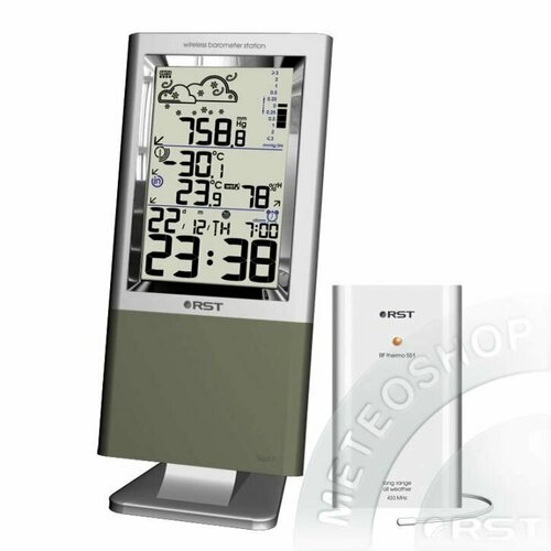 Домашняя цифровая метеостанция с беспроводным выносным датчиком RST 02557 с цифровым барометром iQ557 7800₽