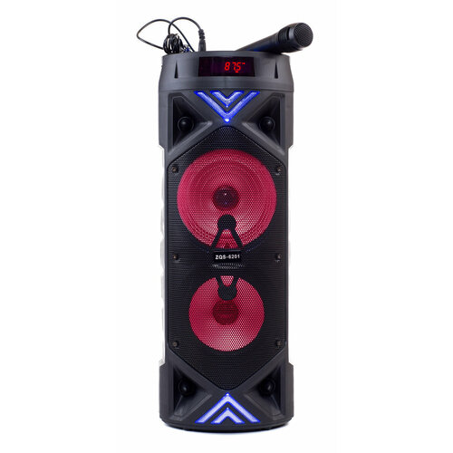 Колонка портативная беспроводная BTSZQS Bluetooth с микрофоном для караоке FM радио MP3 пультом управлением через смартфон и цветомузыкой колонка беспроводная блютуз колонка 480000₽