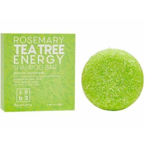 Твердый шампунь для волос Beamarry TEA TREE HEMP ENERGY SHAMPOO BAR