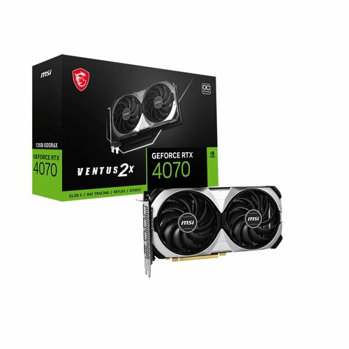 Видеокарта MSI NVIDIA GeForce RTX 4070 VENTUS 2X OC 12GB RTX 4070 VENTUS 2X 12G OC 7299900₽