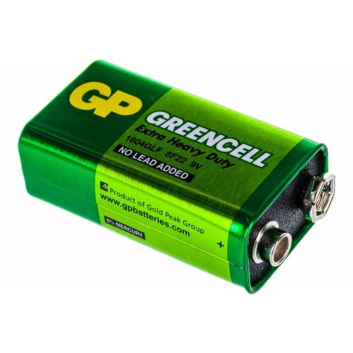 Батарейка GP крона 6F22 9V 1 штука в упаковке батарейка panasonic everyday pover 9v 6lr61ree 1bp 6lf22ree 1b крона