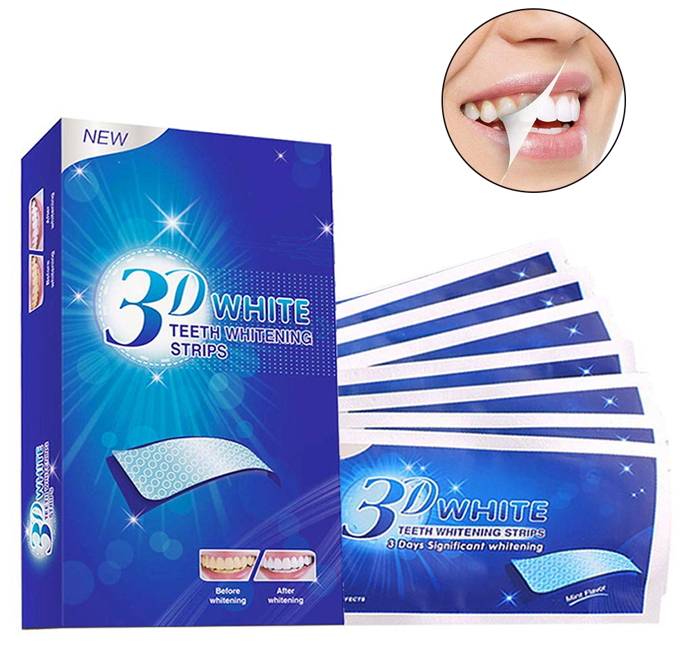 Отбеливающие полоски для зубов 3D WHITE Gel 7 пар