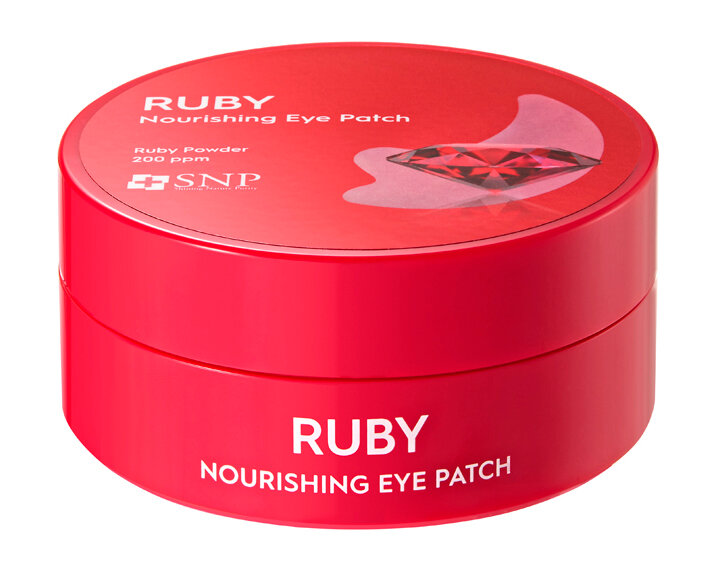 Ruby Nourishing Патчи для области вокруг глаз гидрогелевые с экстрактом пудры рубина, 60 шт.