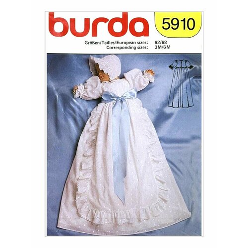 Выкройка Платье для Крещения выкройка burda 9398 штаны для ребенка