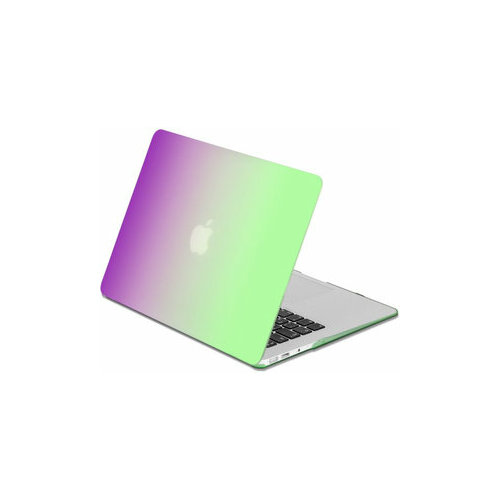 DF Накладка для ноутбука 13.3" DF MacCase-05 зеленый/фиолетовый твердый пластик (DF MACCASE-05 (PURPLE+GREEN))