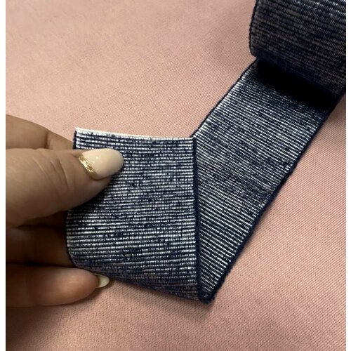 Тесьма репсовая бархатная 5см 1 метр 520₽