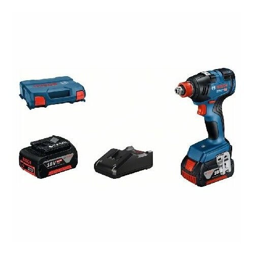 Аккумуляторный ударный гайковерт с 2 батареями GBA 18V 4 GDX 18V-200 Bosch Power Tools 06019J2206 4059952596709 16497200₽