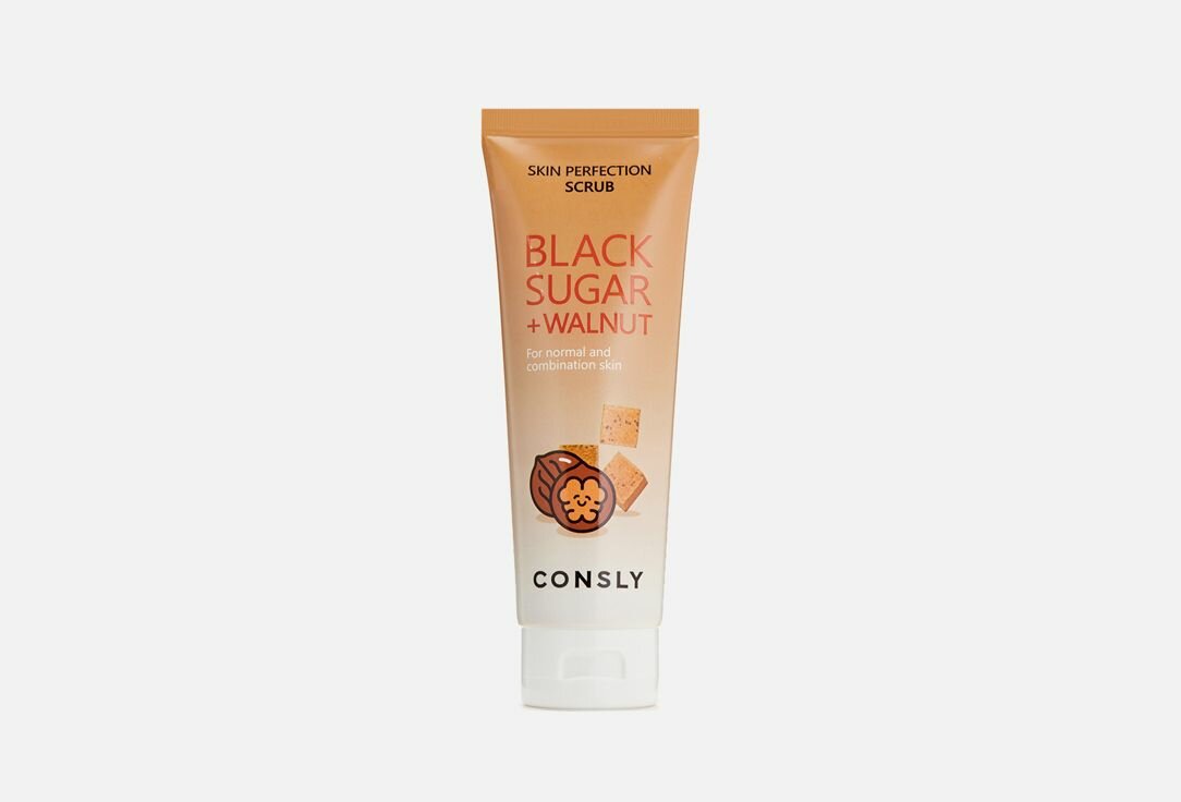 Скраб для лица CONSLY Black sugar+walnut объем: 120 мл