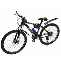 Горно-Городской велосипед New Bike, Взрослый 16 рама, 26 колеса, Сини-Оранжевый