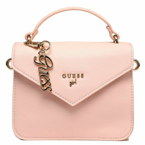 Сумка GUESS, розовый сумка guess status mini flap бежевый черный