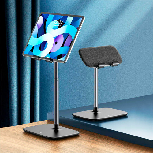 Настольная подставка для планшета и телефона Baseus Youth Tablet Desk Stand Telescopic Version (SUZJ-01), Цвет: черный