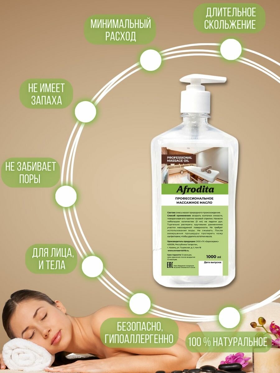 Базовое массажное масло для массажа тела и лица