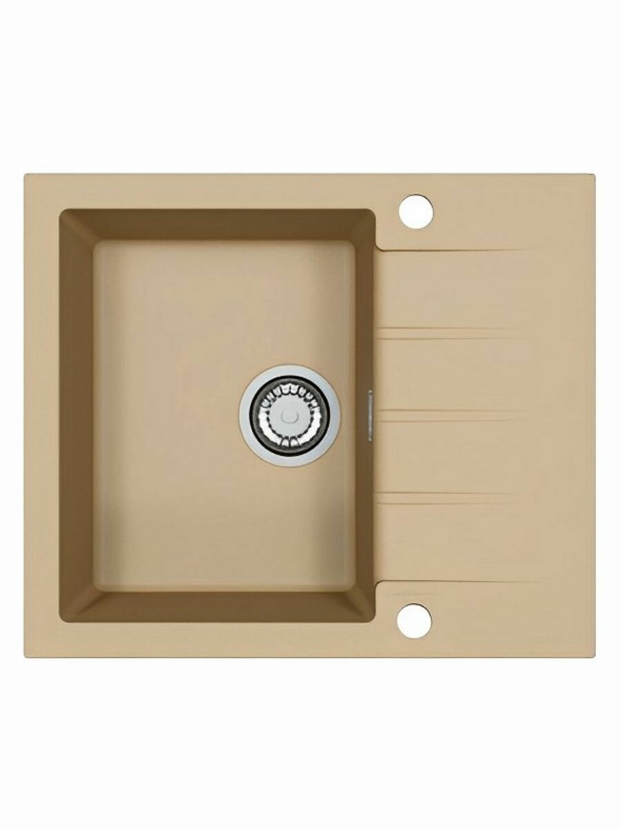 Мойка ALVEUS GRANITAL CADIT 10 BEIGE - G55 590 X 500;1X в комплекте с сифоном