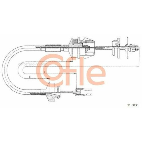 COFLE 92113033 Трос сцепления 896₽