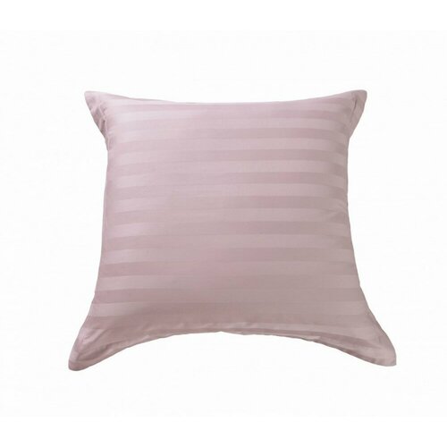 Наволочка однотонная страйп сатин розовая 70Х70 - 2 шт 1421₽