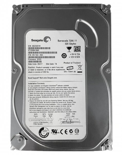 Жесткий диск Seagate ST3320613AS 320Gb 7200 SATAII 3.5" HDD