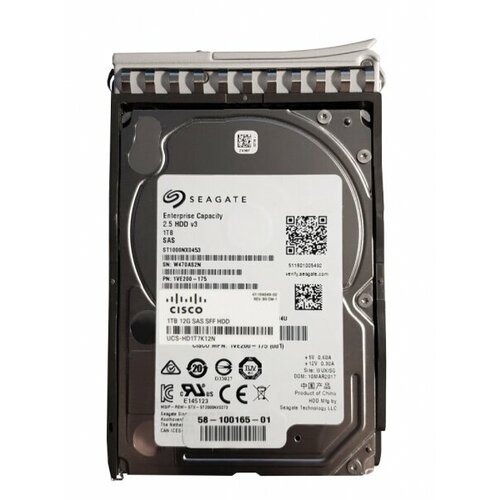 Жесткий Диск Cisco UCS-HD1T7K12N 1Tb 7200 SAS 25 HDD 48590₽