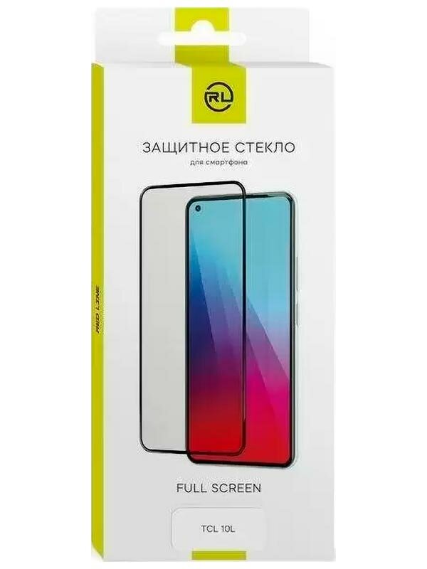 Стекло защитное Red Line TCL 10L Full Screen tempered glass FULL GLUE черный УТ000029904 - фото №6