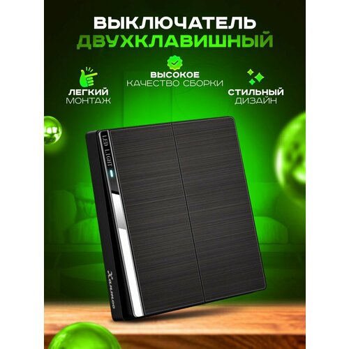 Выключатель двухклавишный 1200₽