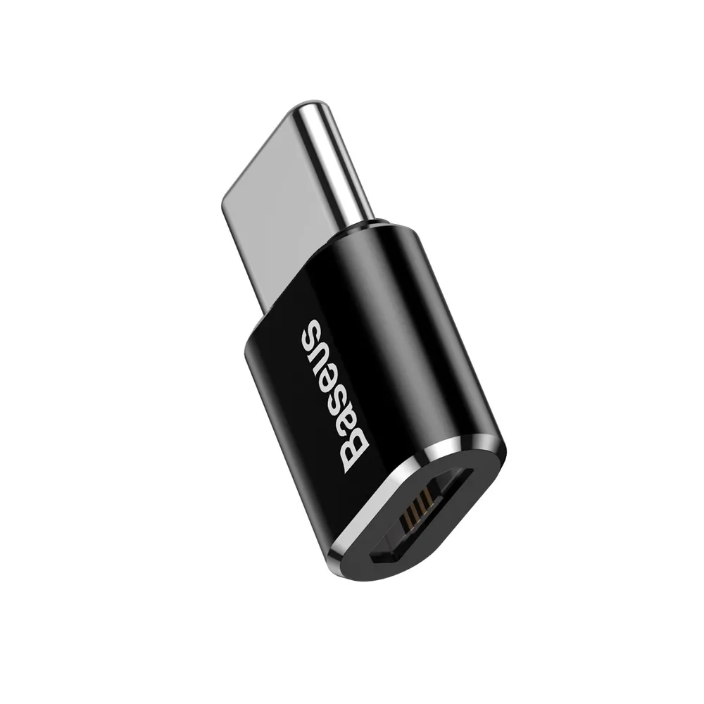 Переходник Baseus OTG с MicroUSB (F) на TypeC CAMOTG-01 (Black)