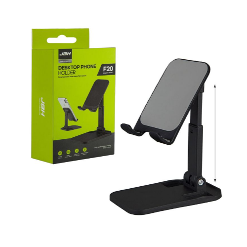 Регулируемая подставка для планшета и смартфона черная F20 JBH черный, серый
