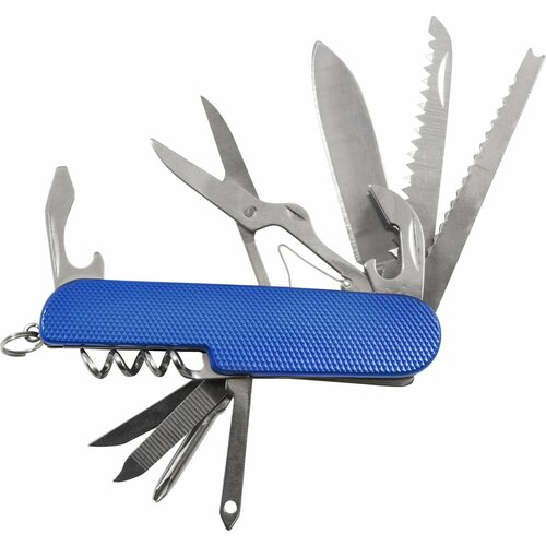 Нож складной туристический многофункциональный синий нож консервный ens group 16 см нерж сталь