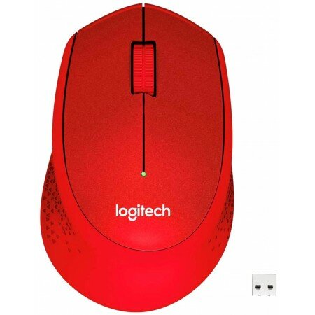 Мышь Logitech M330 Silent Plus (красный)