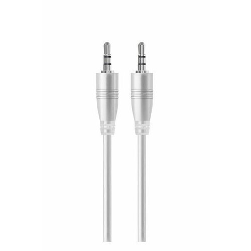 EXPLOYD EX-K-473 Кабель AUX Jack 3,5mm (M) - Jack 3,5mm (M) круглый стерео аудио 1M белый Classic кабель usb type c exployd classic ex k 485 white 1m