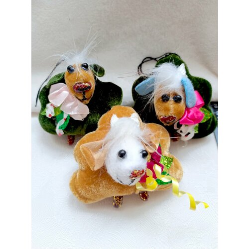 Три барашка. Маленькая семейка мягких игрушек ручной работы.