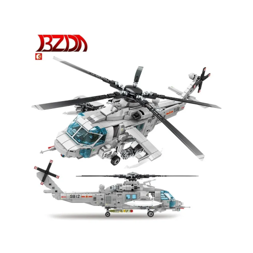Конструктор Sembo Block 202125, Боевой вертолет Z-20, 935 деталей, 5 фигурок конструктор вертолет z 20