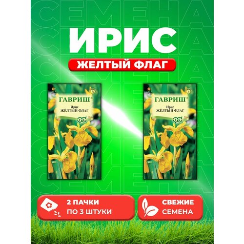 Ирис Желтый флаг (болотный) 3 шт. (2уп) саженец ирис болотный