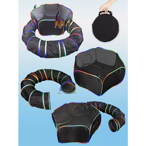 Палатка для животных Tunnel，115/60/46 см，черное