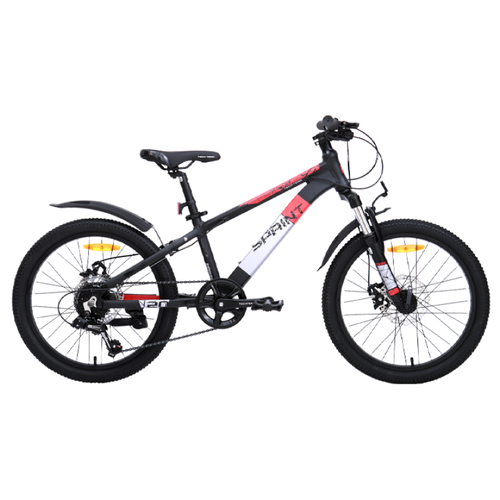 Подростковый горный велосипед Tech Team Sprint 24 disc 2024 рама 13 чёрныйкрасный NP001421 28430₽