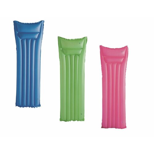 Матрас для плавания 183х69 см цвет сюрприз голубой зеленый розовый 520₽