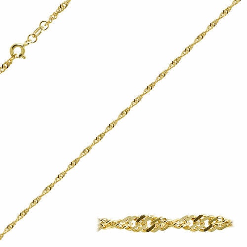 Цепь Юверос, золото, 585 проба, длина 50 см, средний вес 4.37 г