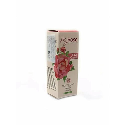 Крем My Rose of Bulgaria для лица увлажняющий, для нормальной кожи, дневной, 50 мл